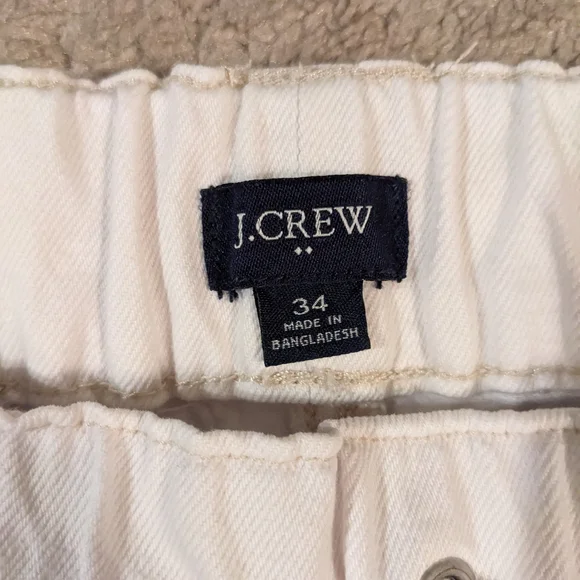 J. Crew Women's Cream Straight Leg Jeans - Picture 2 of 3